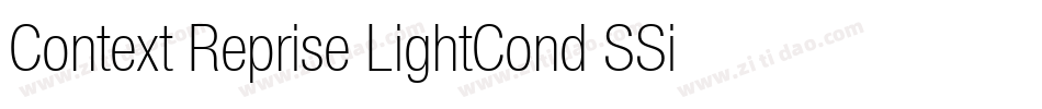 Context Reprise LightCond SSi Bold字体转换